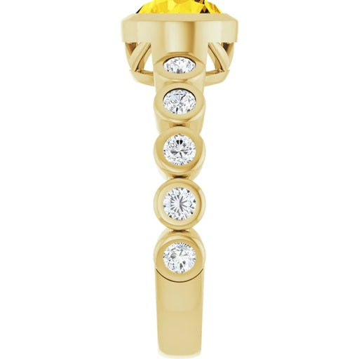 Yellow Sapphire Gold Ring