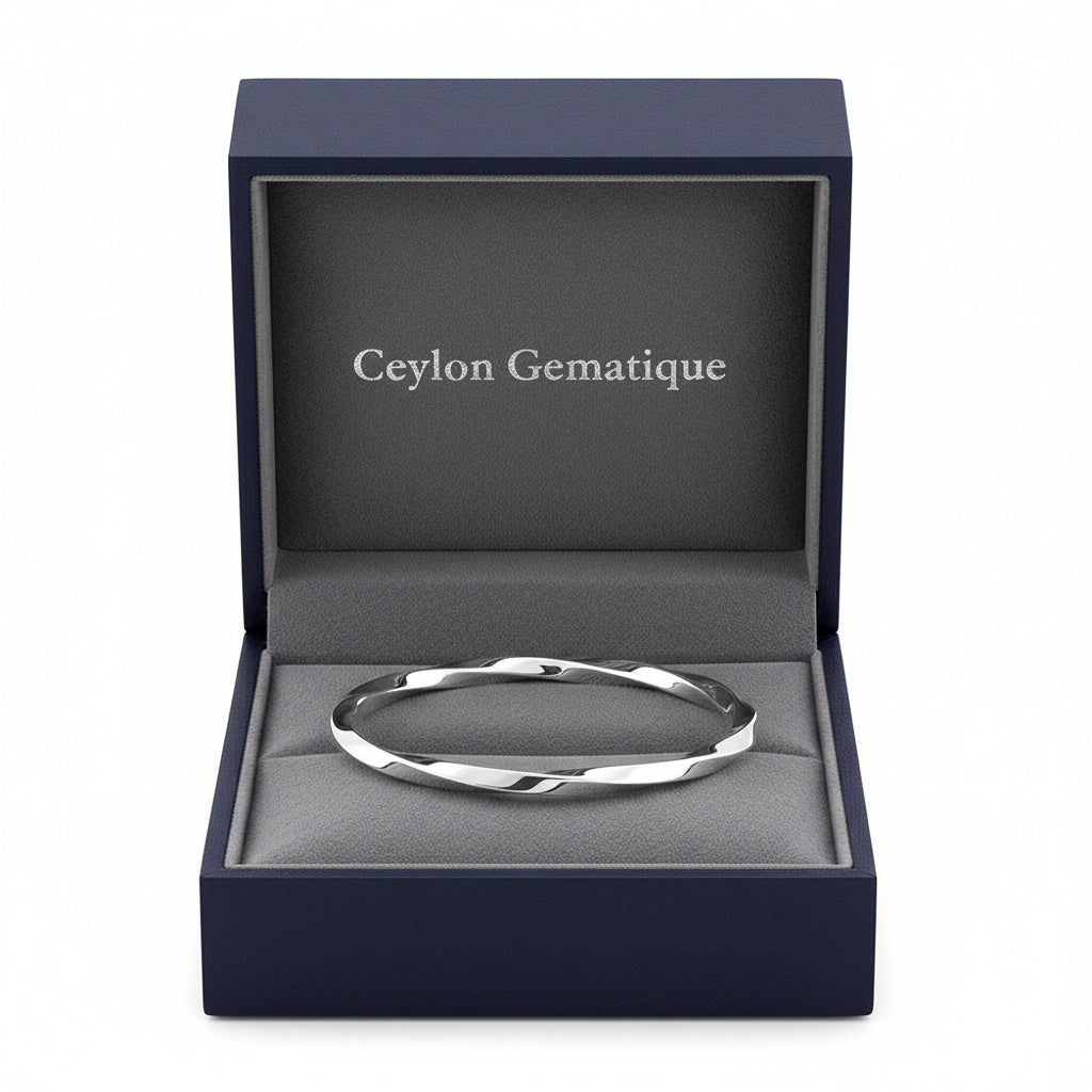 Sterling Silver Twisted  Bangle