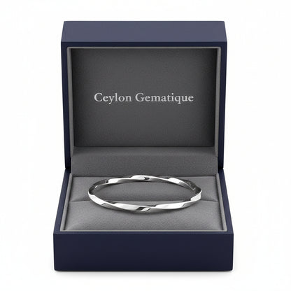 Sterling Silver Twisted  Bangle