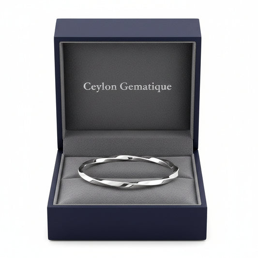 Sterling Silver Twisted  Bangle