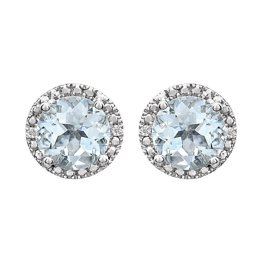 Natural Aquamarine Earrings