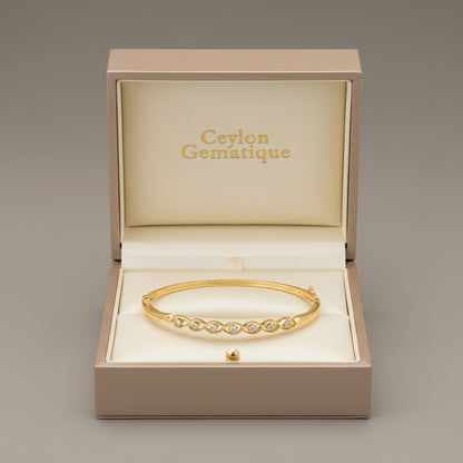 10K Yellow  Hinged Bangle