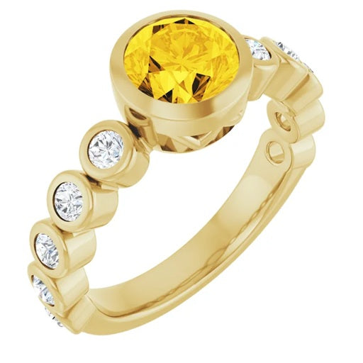 Yellow Sapphire Gold Ring