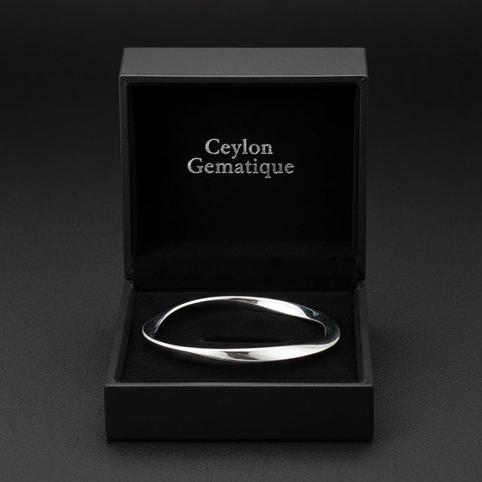 Sterling Silver Wavy Bangle