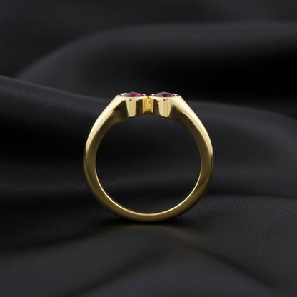 14K Yellow  Mozambique Garnet  Ring