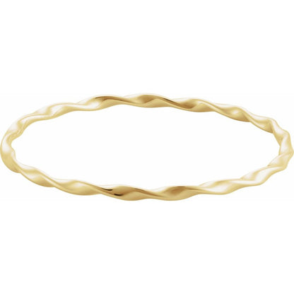14K Gold Twisted Bracelet