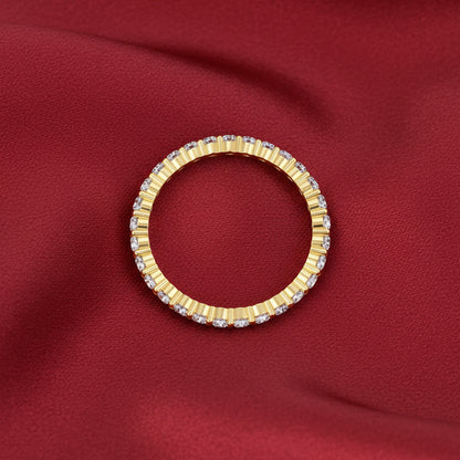 14K Yellow 1 CTW Lab-Grown Diamond Eternity ring