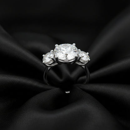 14K White Gold Engagement Ring