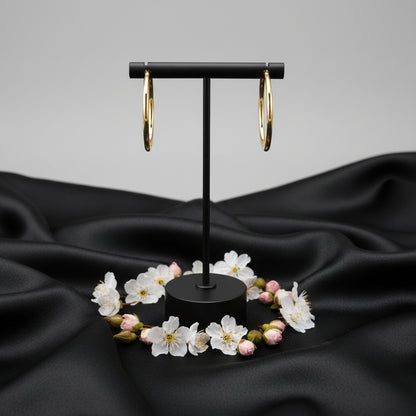 14K Yellow Endless Tube  Hoop Earring