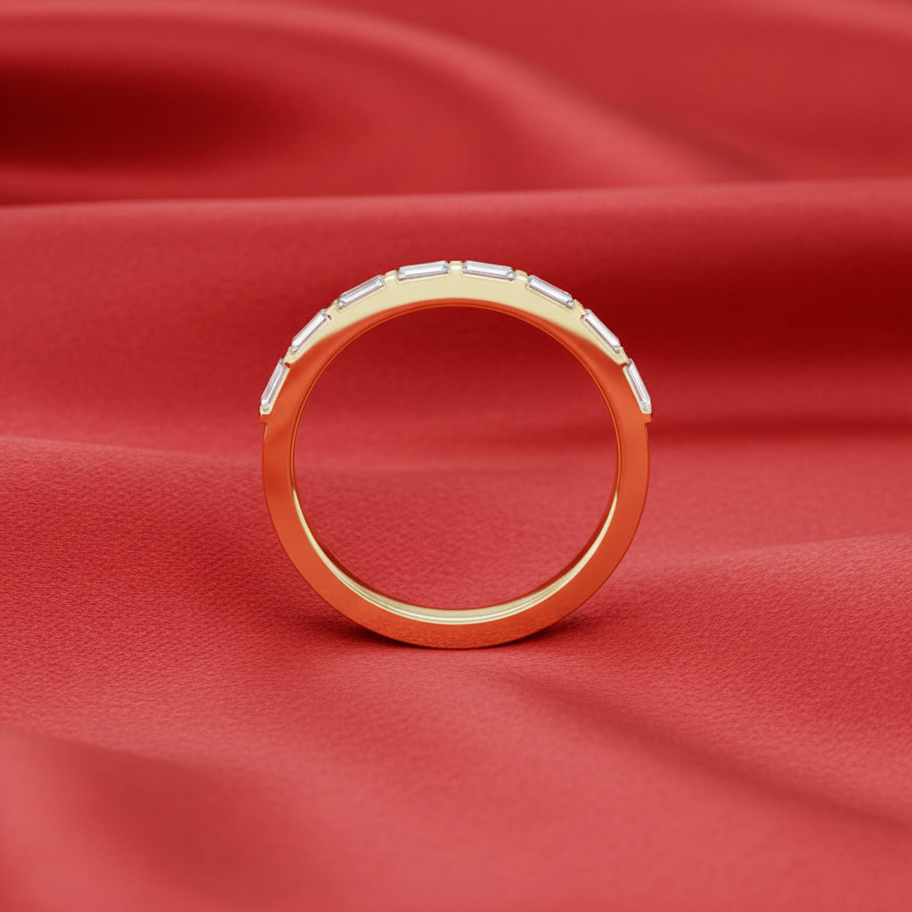 14K Yellow Diamond Anniversary Band