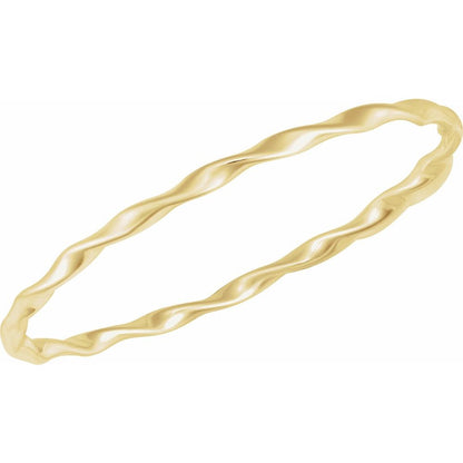 14K Gold Twisted Bracelet