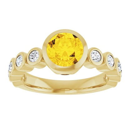Yellow Sapphire Gold Ring
