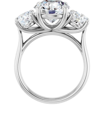 14K White Gold Engagement Ring