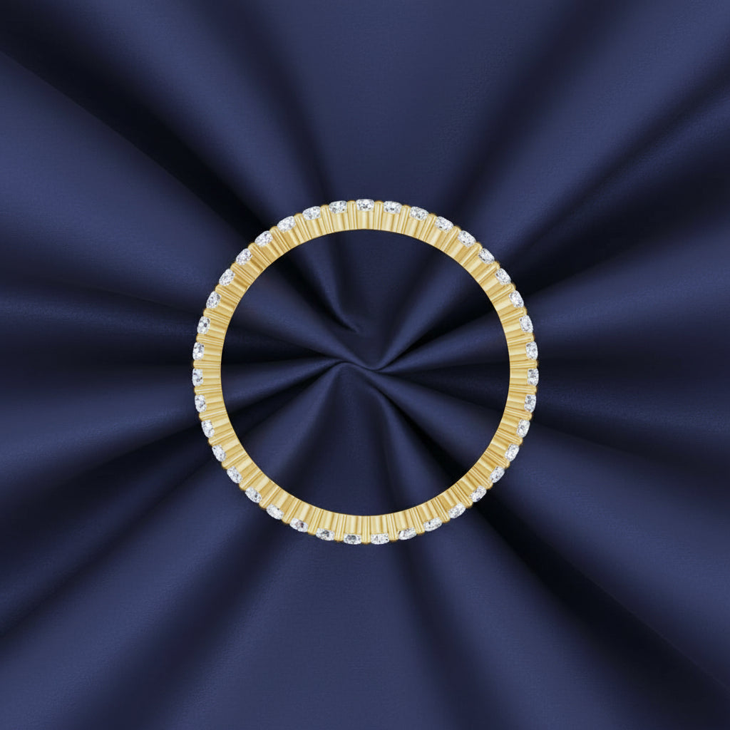 14K Yellow 1/2 CTW Lab-Grown Diamond Eternity ring