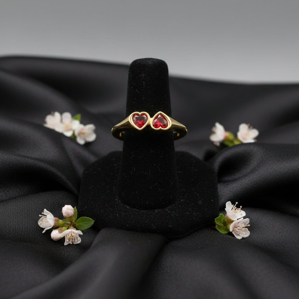 14K Yellow  Mozambique Garnet  Ring