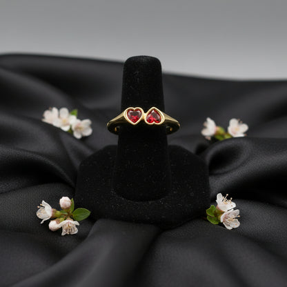 14K Yellow  Mozambique Garnet  Ring
