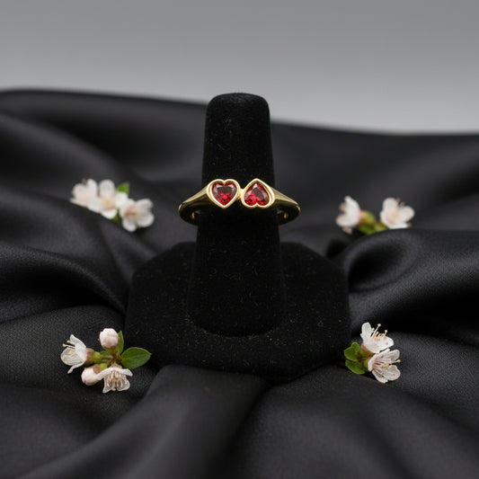 14K Yellow  Mozambique Garnet  Ring