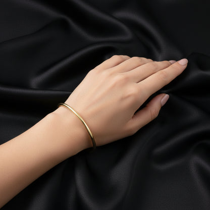 14K Yellow 3 mm Bangle