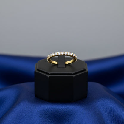 14K Yellow 1/2 CTW Lab-Grown Diamond Eternity ring