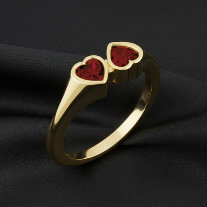 14K Yellow  Mozambique Garnet  Ring