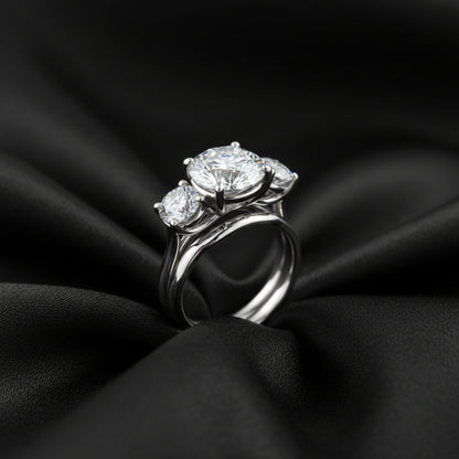14K White Gold Engagement Ring