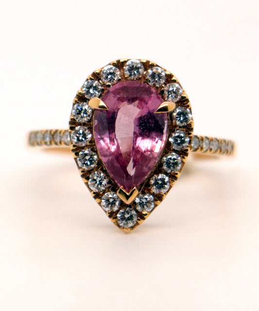18k Rose Gold Padmaraga Ring
