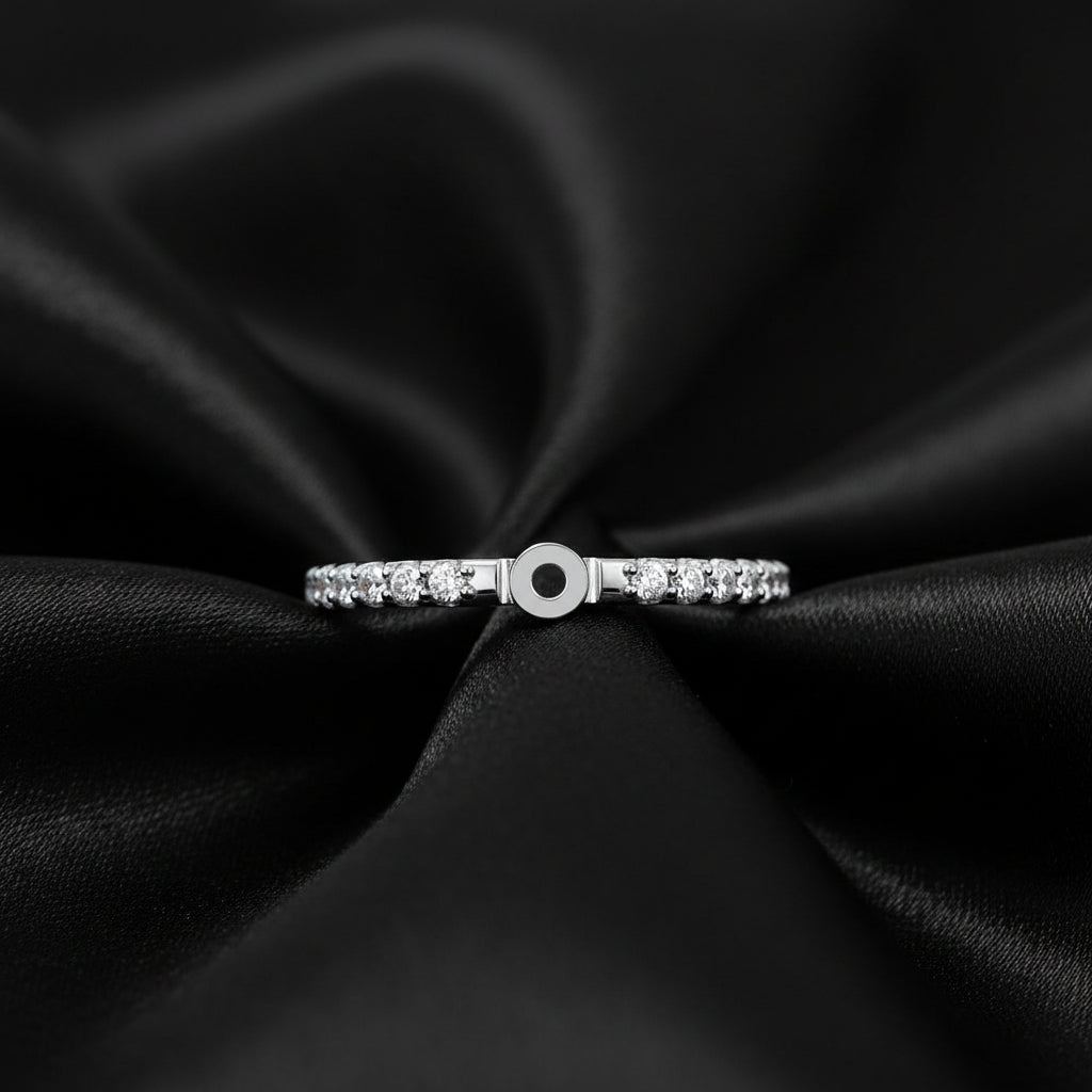 14K White Gold 1/4 CTW Lab-Grown Diamond Peg Shank