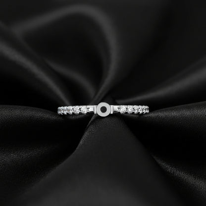 14K White Gold 1/4 CTW Lab-Grown Diamond Peg Shank