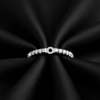 14K White Gold 1/4 CTW Lab-Grown Diamond Peg Shank