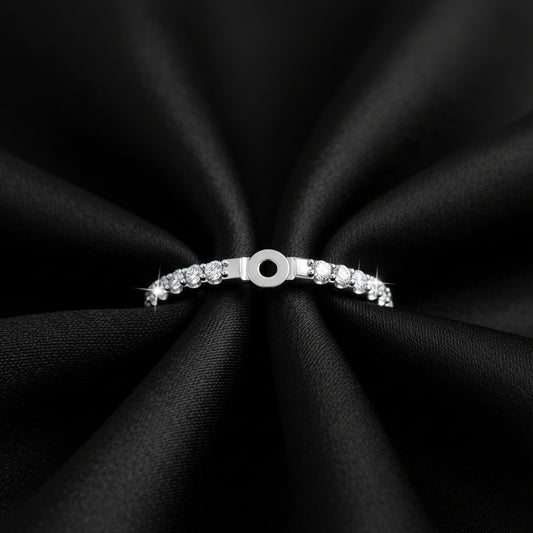 14K White Gold 1/4 CTW Lab-Grown Diamond Peg Shank