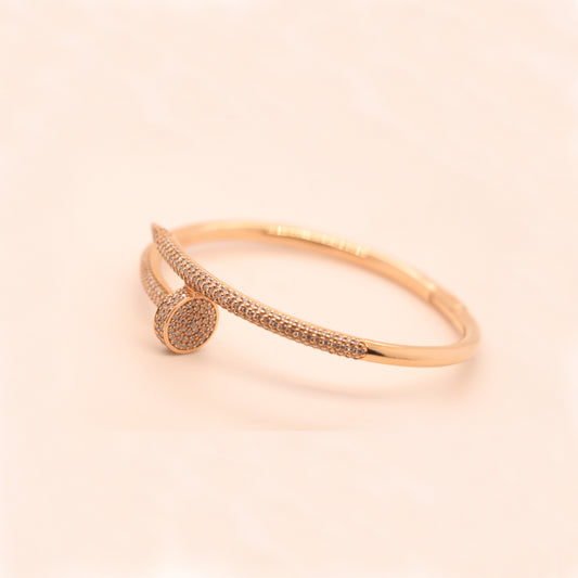 18k Rose Gold Diamond Bangle
